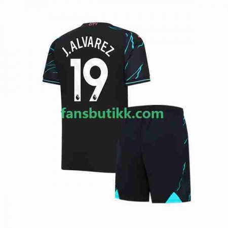 Fotballdrakt Manchester City Julian Alvarez 19 Barn Tredjetrøye 2023-2024 Kortermet